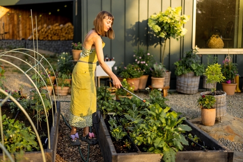 How do you create depth in a garden